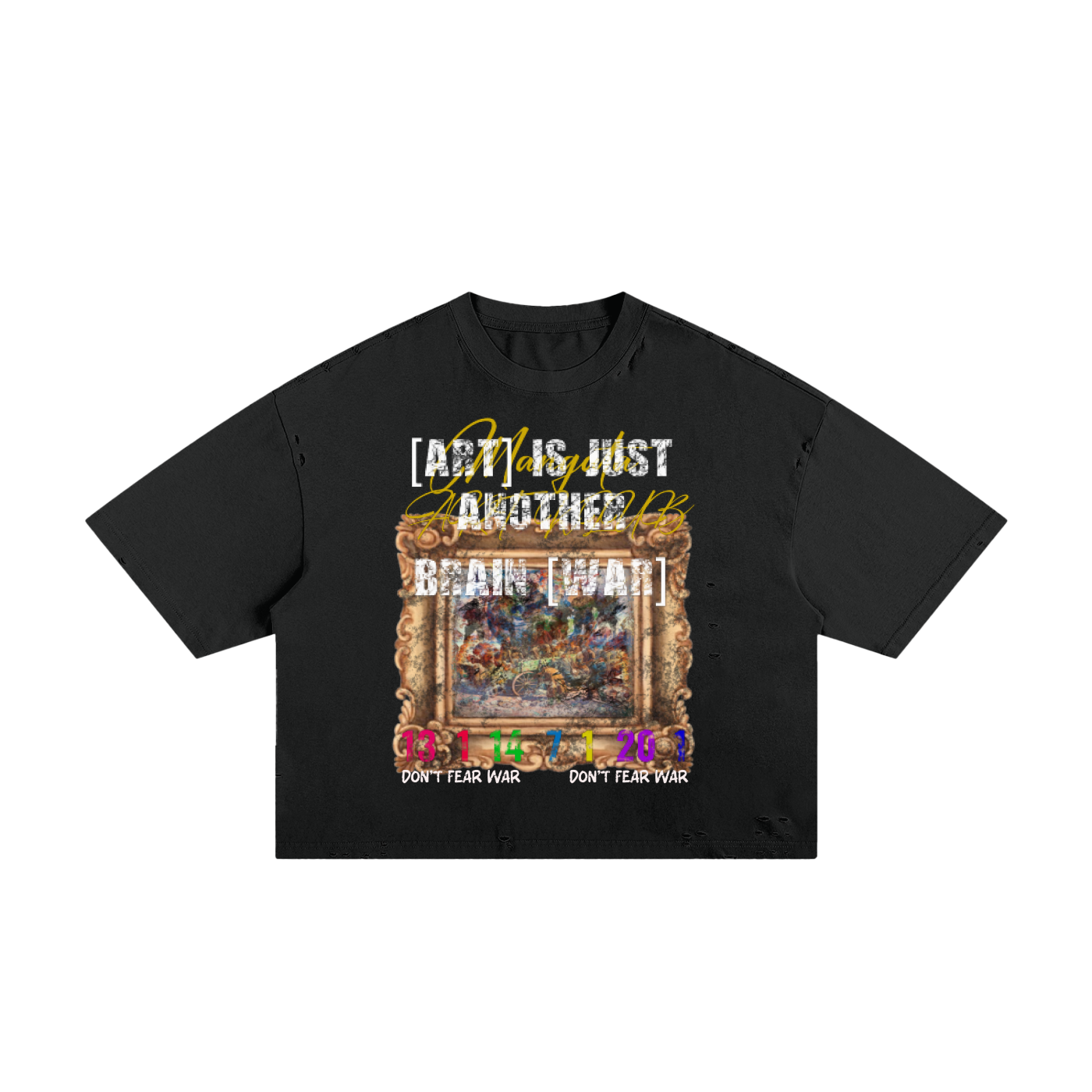 Mangata "Art & War" Frayed T-Shirt