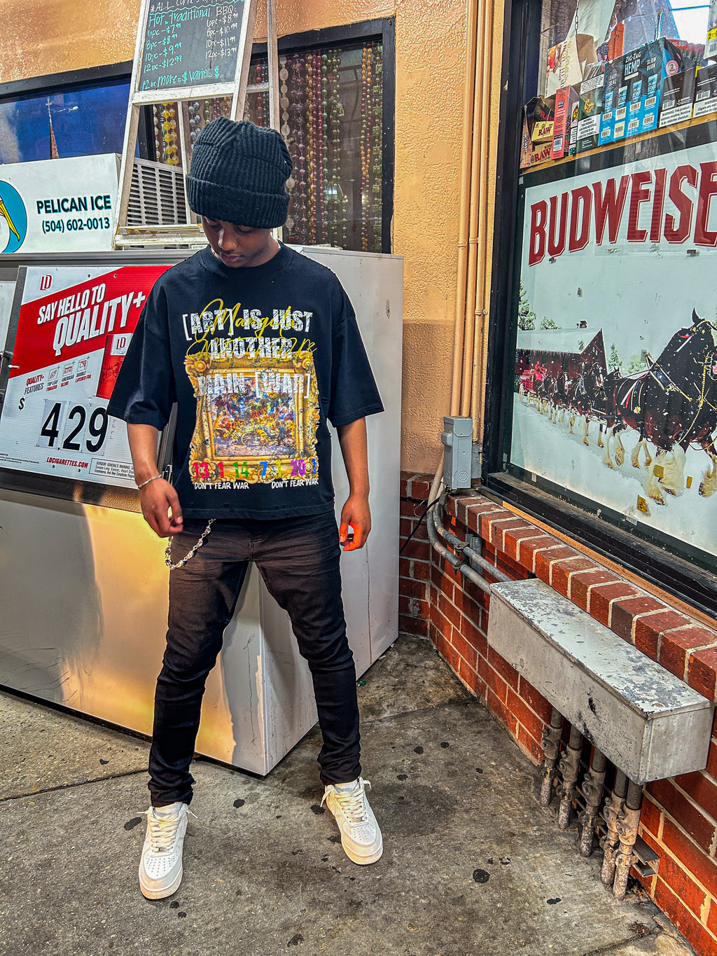 Mangata "Art & War" Frayed T-Shirt